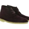 Clarks »Clarks Originals Damen Stiefelette Herbstliche Veloursleder-Boots Desert Boot Stiefel Bordeaux« Stiefel