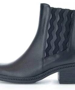Gabor Stiefelette Mit Modischem Stretcheinsatz -Waldläufer Verkaufsgeschäft 39374a99 11d2 5858 a469 ad886906b517