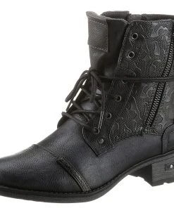 Mustang Shoes Schnürstiefelette Mit Schaftumspielender Schnürung