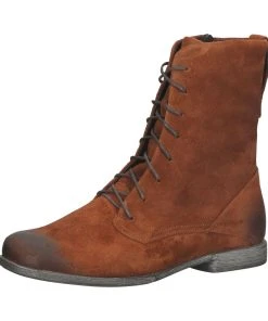Think! »Stiefelette Veloursleder« Schnürstiefelette
