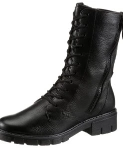 Ara »DOVER« Schnürstiefelette Mit Zierreißverschluss Außen