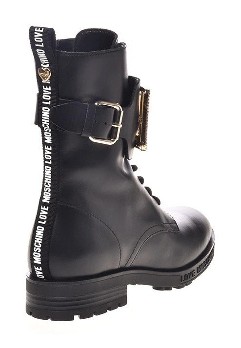 LOVE MOSCHINO Schnürstiefelette Mit Hochwertiger Zierschnalle 3 LOVE MOSCHINO Schnürstiefelette Mit Hochwertiger Zierschnalle – Bild 3