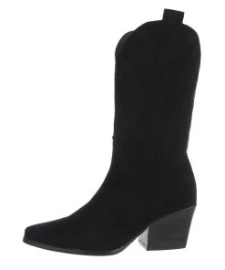 Ital-Design »Damen Cowboyboots Western« Stiefel Blockabsatz Western- & Bikerstiefel In Schwarz