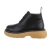 Ital-Design »Damen Schnürschuhe Freizeit« Stiefelette Flach Plateaustiefeletten In Schwarz