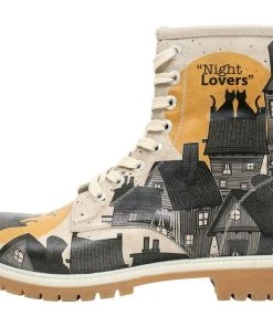 DOGO »Night Lovers« Schnürstiefelette Mit Profilierte Laufsohle