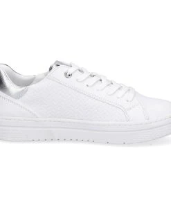 MARCO TOZZI »Marco Tozzi Damen Sneaker Weiß Silber« Sneaker -Waldläufer Verkaufsgeschäft 879b8c1d 9653 5d07 9859 46cd28b794fa