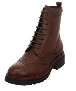 Tamaris »uni Lyralochung« Schnürstiefelette Glattleder