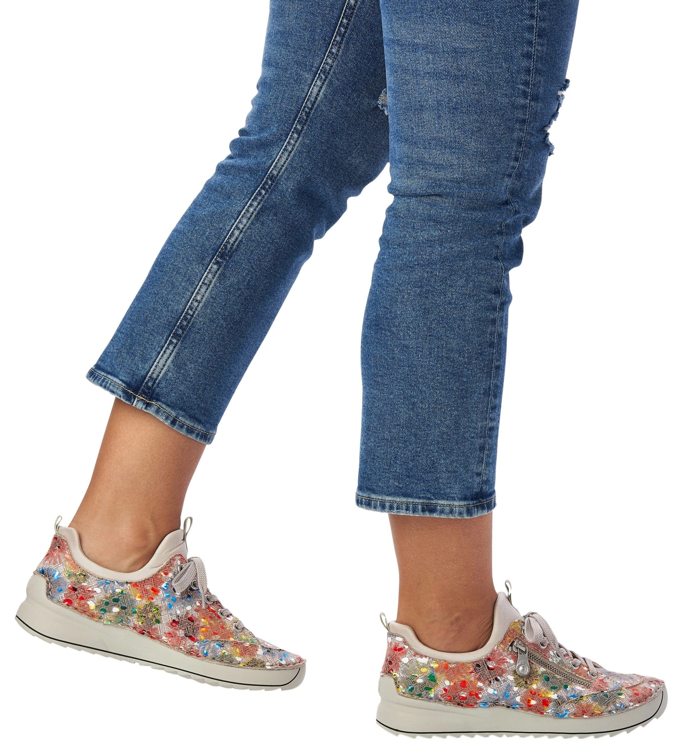 Rieker Slip-On Sneaker Mit Tollem Blütenprint 2 Rieker Slip-On Sneaker Mit Tollem Blütenprint – Bild 2