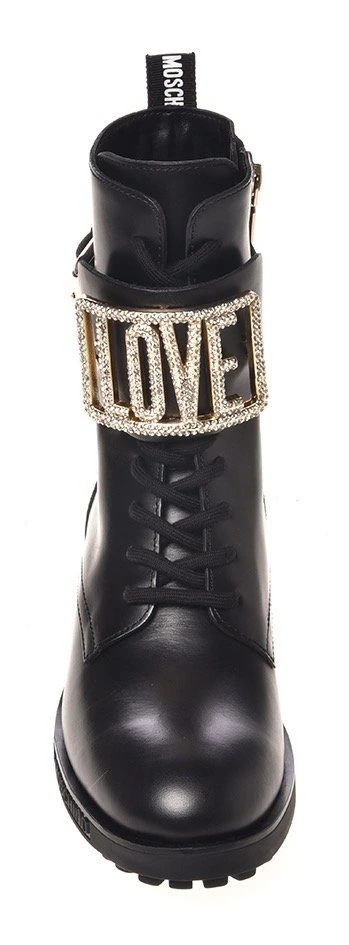 LOVE MOSCHINO Schnürstiefelette Mit Hochwertiger Zierschnalle 4 LOVE MOSCHINO Schnürstiefelette Mit Hochwertiger Zierschnalle – Bild 4