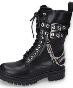 Dockers By Gerli Schnürstiefel Mit Angesagten Zierketten Und Metallösen