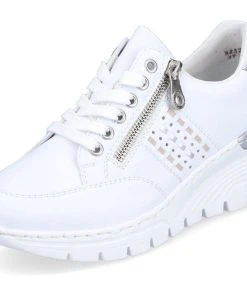 Rieker Wedgesneaker Mit Flechtdurchzügen An Der Seite