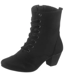 Hirschkogel Stiefelette (2-tlg) Damen, In Velourslederoptik